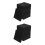 24Pcs Flame Resistant Black Foam Pads Self Adhesive Vibration Reducing 5