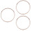 3Pcs Microwave Plate Holder Roller Rings Pink Plastic Tray Support 7