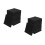 24Pcs Flame Resistant Black Foam Pads Self Adhesive Vibration Reducing 6