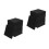 24Pcs Flame Resistant Black Foam Pads Self Adhesive Vibration Reducing 7