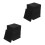 24Pcs Flame Resistant Black Foam Pads Self Adhesive Vibration Reducing 8