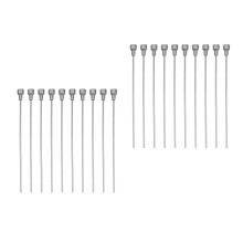 20PiÚces Bùtons Floraux Robustes Argentés En PVC Pour DIY