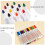 36Pcs Portable Whiteboard Eraser Pens Assorted Colors Comfortable Grip 6