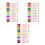 36Pcs Portable Whiteboard Eraser Pens Assorted Colors Comfortable Grip 9