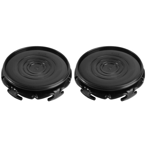 2Pièces Support De Pot De Noir Aspect Bois Pour Décoration