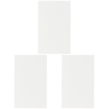 3Pièces Toile Artistique Blanche Coton Forme Carrée Pour Peinture