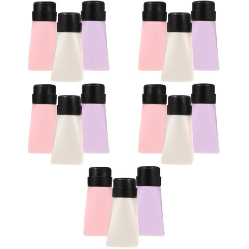 15Pièces Bouteilles Pression Liquide Portable Couleur Variée