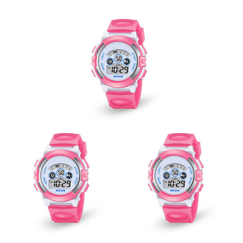 3Pièces Étanches Enfants Silicone Rose Confortables Lumineuses