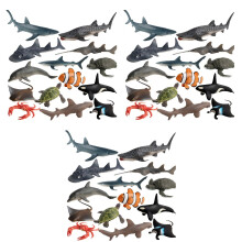 42Pièces Figurines Jouets Animaux Plastique Durable Jeu Enfant