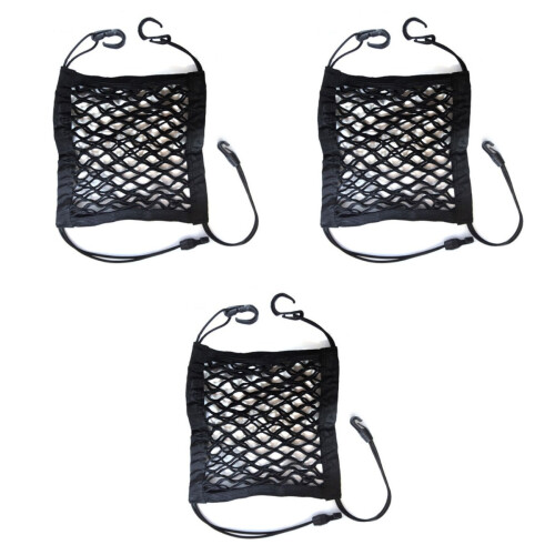 3Pièces Rangement Auto Filet Élastique