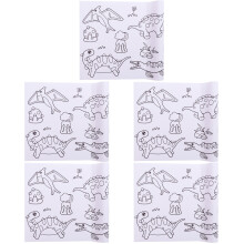 5Pièces Rouleau Papier À Dessin Enfants DIY Facile À Coller