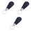 3Pièces Couteau À Chaussures Cuir PU Noir Voyage Durable 1