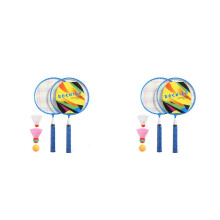 2Ensembles Raquettes De Badminton Enfants Jeu Extérieur Loisirs