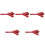 5St Castanet Flapper Speelgoed Rood Peuters Muziekinstrument 1
