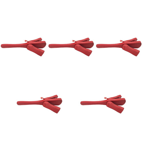 5St Castanet Flapper Speelgoed Rood Peuters Muziekinstrument