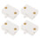 8Pcs High Sensitivity Magnetic Cabinet Light Switch White for Home Use 3
