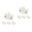 8Pcs High Sensitivity Magnetic Cabinet Light Switch White for Home Use 4