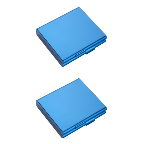 2Pièces Range-Cigarettes Solide Élégant