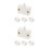 8Pcs High Sensitivity Magnetic Cabinet Light Switch White for Home Use 6