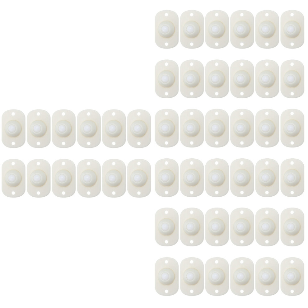 48Pcs Wear-Resistant White Household Caster Wheels For Smooth Surfaces 3703523268380