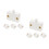 8Pcs High Sensitivity Magnetic Cabinet Light Switch White for Home Use 7