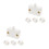 8Pcs High Sensitivity Magnetic Cabinet Light Switch White for Home Use 8