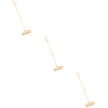 3Pièces Balais Bois Souples Usage Khaki Manche Télescopique