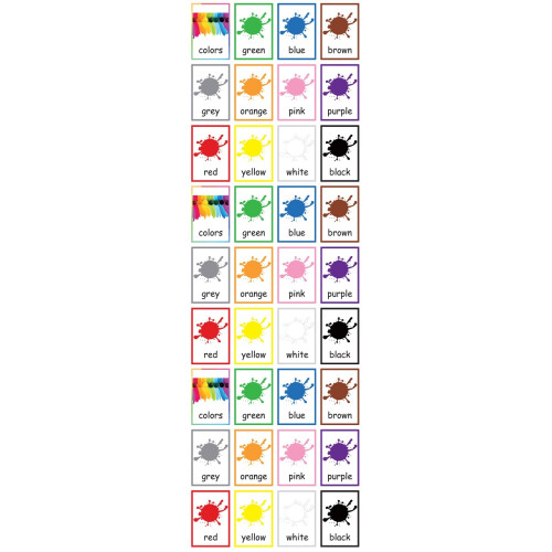 Cartes Apprentissage Mots Anglais Observation Mémoire