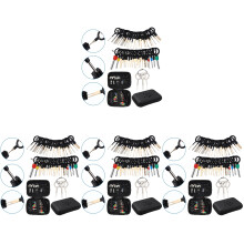 304Pièces Kit Terminal Extractor Noir Compact Pour Réparations Auto