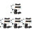 304Pièces Kit Terminal Extractor Noir Compact Pour Réparations Auto 1