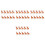 40Pcs Reusable Brown Plastic Christmas Cake Picks Cupcake Decorations 10