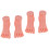 4Pièces Pratique Ongles Pieds Beige Pour Formation 1