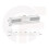 TV Unit Bloom 180cm - White with Gloss Doors and LED Lights 7