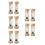 10Pcs Accurate Minute Timer Glass Sand Timer Kids Toothbrush 9