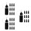 30Pcs Travel-Friendly Black Squeeze Bottles with Needle Applicator 4
