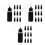 30Pcs Travel-Friendly Black Squeeze Bottles with Needle Applicator 7