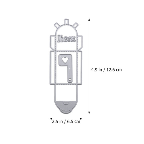 3Pcs Durable Silver Cutting Dies Metal Mailbox for Craft and Embossing 1