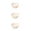 3Pcs Kitchen Fruit Bowl Double Layer with Phone Holder Beige 4