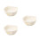 3Pcs Kitchen Fruit Bowl Double Layer with Phone Holder Beige 5