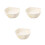 3Pcs Kitchen Fruit Bowl Double Layer with Phone Holder Beige 8