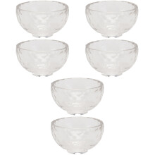 6Pièces Bols Cristal Transparent Pour Masques Outils Beauté
