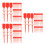 300Pcs Red PVC Fire Extinguisher Maintenance Tags Durable Safety Seals 4