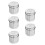 5Pcs Stainless Steel Sterilization Storage Jar Silver for Salon Use 4