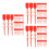 300Pcs Red PVC Fire Extinguisher Maintenance Tags Durable Safety Seals 6