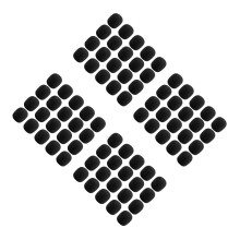 160Pièces Protège-Microphones Mousse Noir Pour Micro Cravate Pratique