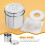 5Pcs Stainless Steel Sterilization Storage Jar Silver for Salon Use 9