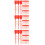 300Pcs Red PVC Fire Extinguisher Maintenance Tags Durable Safety Seals 7