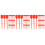 300Pcs Red PVC Fire Extinguisher Maintenance Tags Durable Safety Seals 8