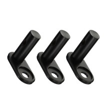 6Pièces Accessoire Sécurisé En Acier Noir