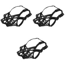 3Pièces Muselière Panier Pour Grande Taille Tpr Ajustable